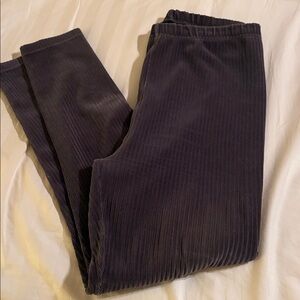 Women’s Carole Little Sport Stretch Corduroy Leggings Grey 
Sz XL